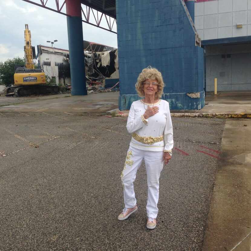 Betty Cox said "it hurts my heart" to see the Hypermart building go, but she agreed that...