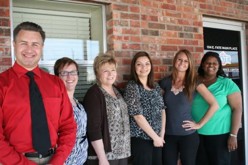 
Michael Kovacs’ new staff includes Amanda Attaway (from left), Fate’s utility billing...