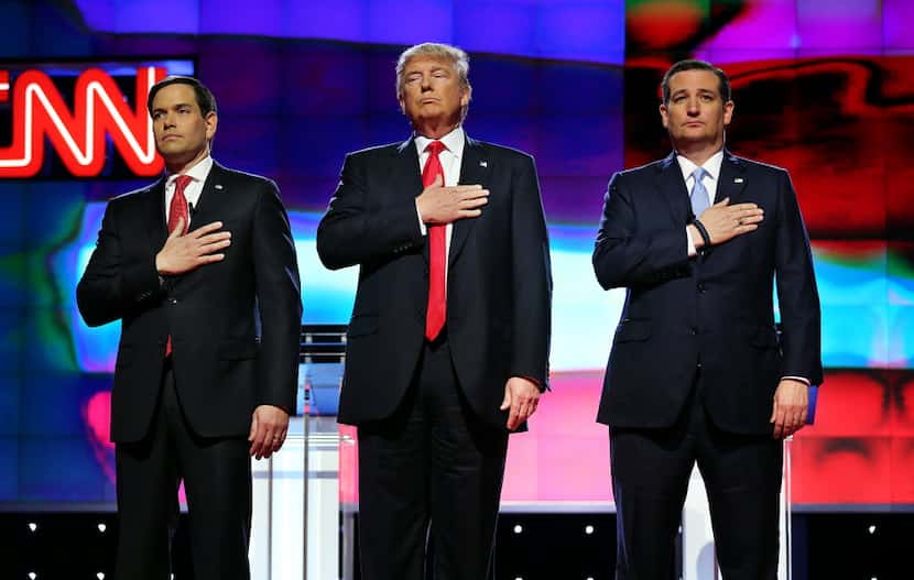 At one GOP primary debate, Donald Trump said that as a businessman, "I give to everybody."...
