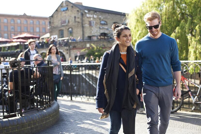
Couples can find food, shopping and history at a variety of markets near the Camden Lock on...