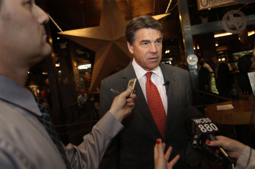 Texas Gov. Rick Perry, who traveled to New York this month, has been courting firms in the...