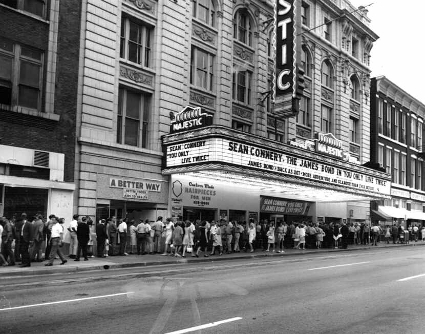 At Dallas' Majestic Theatre in 1967, lines formed for 'You Only Live Twice,' the James Bond...