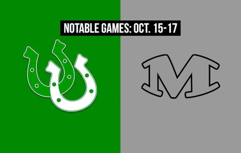 Notable games for the week of Oct. 15-17 of the 2020 season: Arlington vs. Arlington Martin.