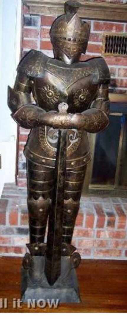 Granbury police released this image — a duplicate of what the missing armor looks like.