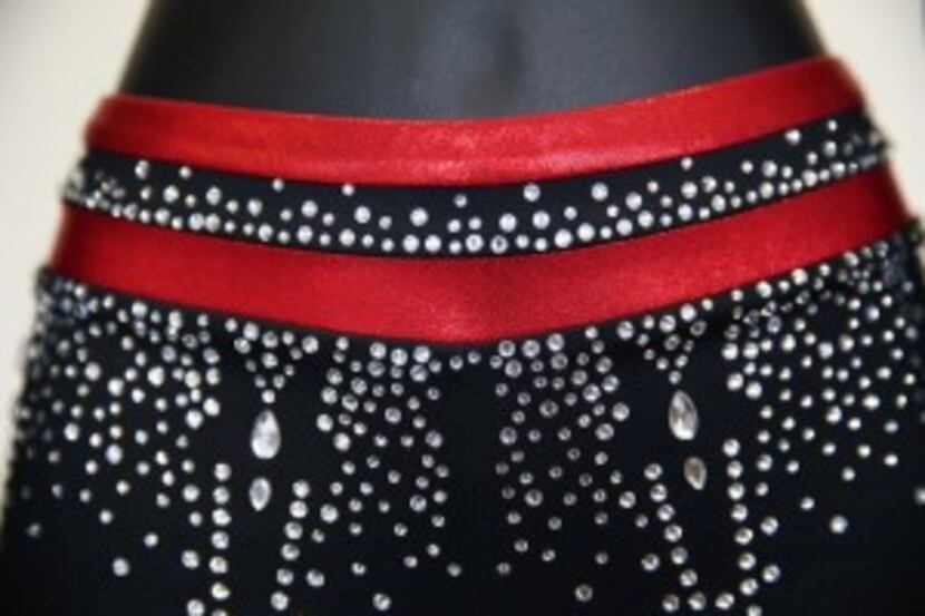  Detail of a Rebel Athletic uniform. (Andy Jacobsohn/Staff Photographer)