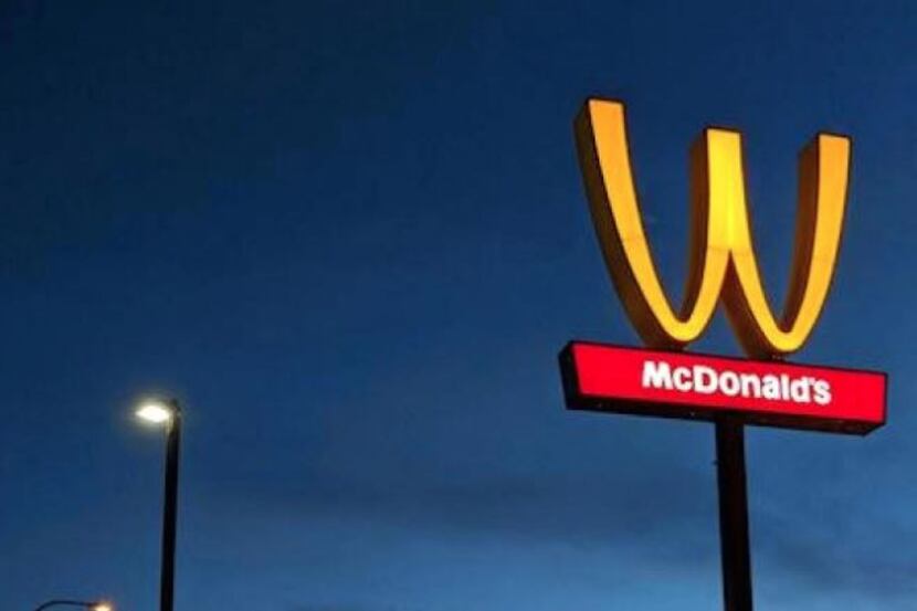 One McDonald's in California physically turned its golden arches upside down in its signage...
