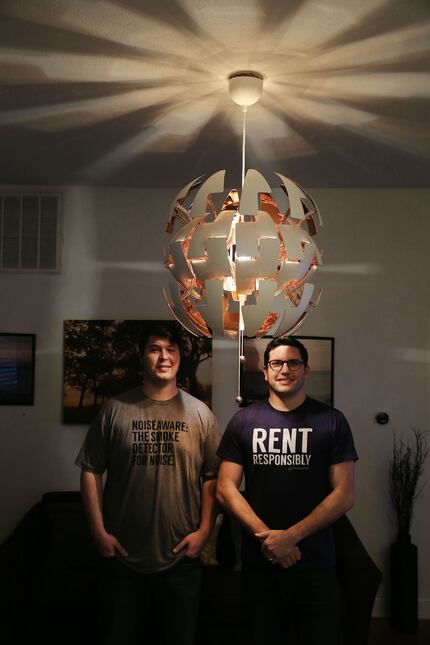 Andrew Schulz (left) and Dave Krauss cofounded NoiseAware after Krauss had a nightmare...