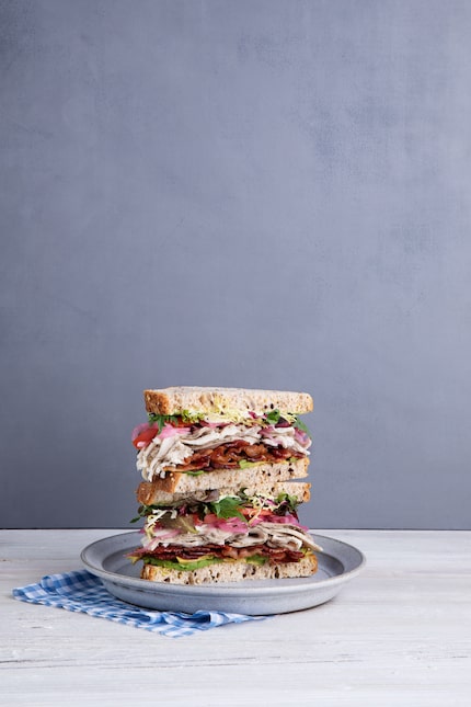 Mendocino Farms' Farm Club is one of more than a dozen sandwiches on the menu.