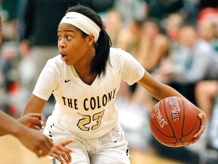 The Colony's Jewel Spear ranked third in the Dallas area in scoring, averaging 24.2 points...