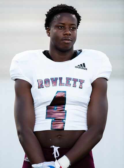 Rowlett's Micheal Ibukun-Okeyode is the defensive player of the week.