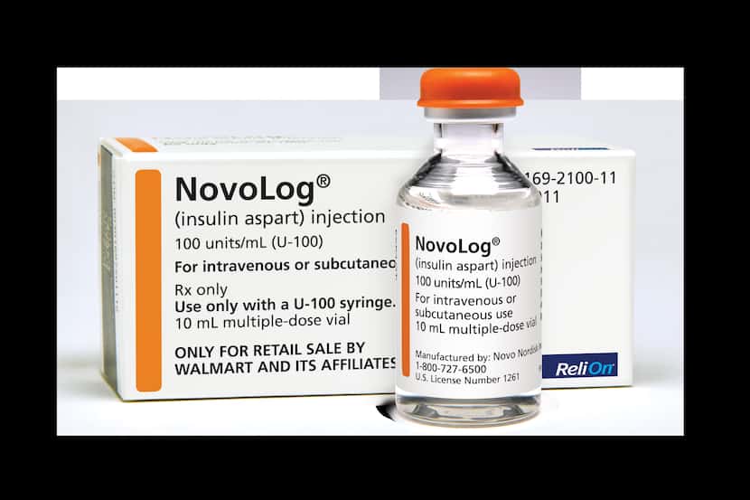 Walmart says its ReliOn NovoLog Insulin offers patients a savings of 58% to 75% of the cash...