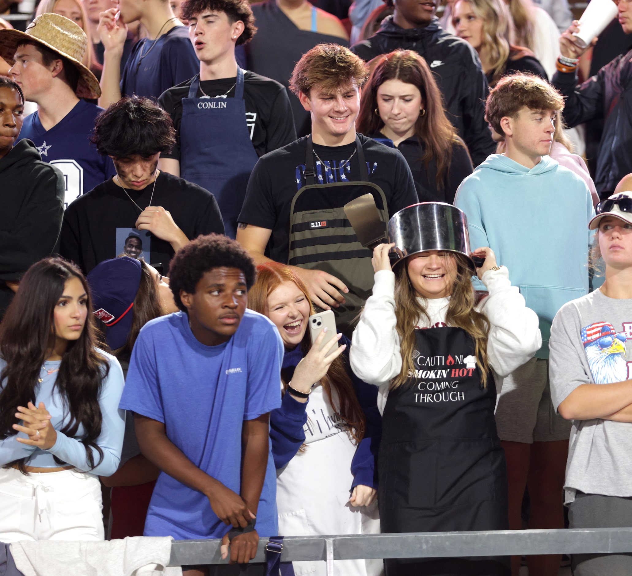 Walnut Grove fans watch the game during the Prosper Walnut Grove High School at Melissa High...