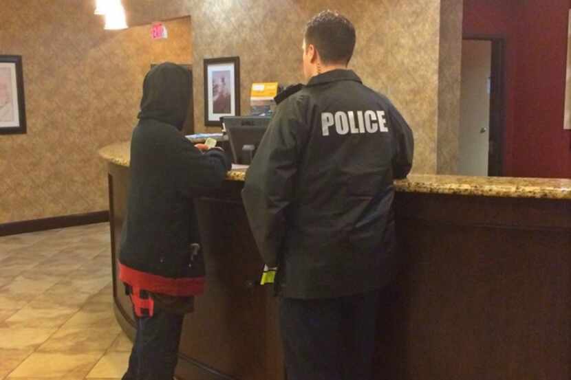  Officer Ferrante paid for the man's hotel room.