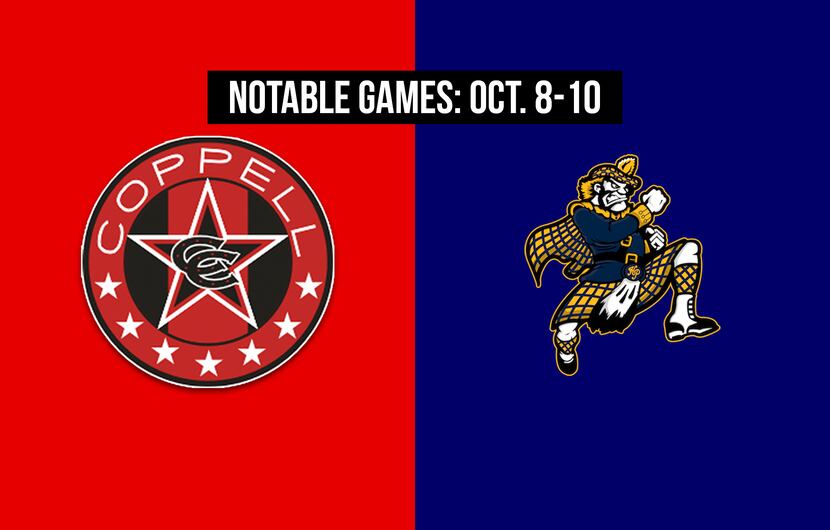 Notable games for the week of Oct. 8-10 of the 2020 season: Coppell vs. Highland Park.