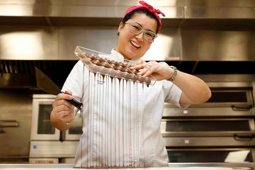 Thuy-Linh Carroll, owner of Buster's Bakeshop and a Dallas College graduate, is shown Feb....