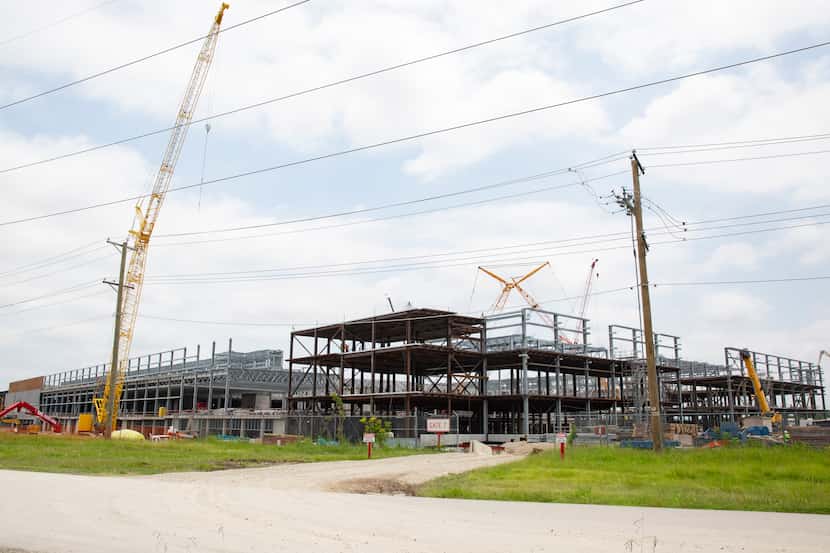 Construction of Texas Instruments' massive chip plant is underway in Richardson. Two years...