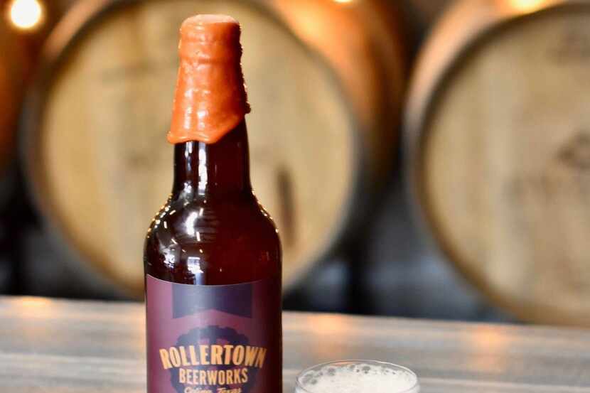 The Belgian Barnyard saison from Rollertown Beerworks in Celina