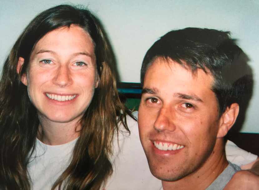 This undated family photo provided by Melissa O’Rourke, shows Amy and Beto O’Rourke....