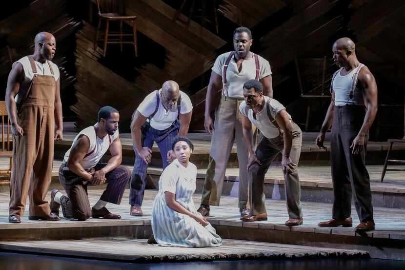 The cast of The Color Purple performs at Fair Park Wednesday. The show runs through Feb. 4...