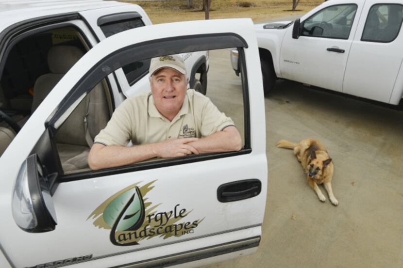 Mark Halfin, owner of Argyle Landscapes, had always gotten used pickups for his business...