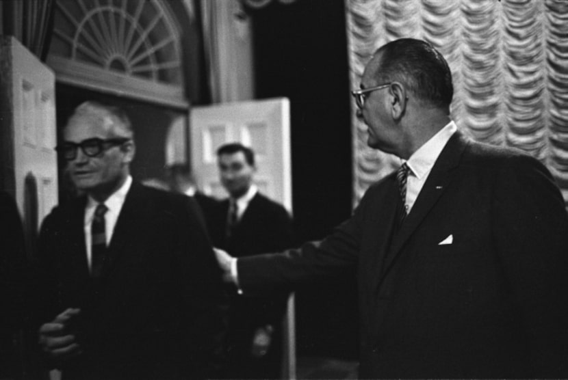 The 1964 presidential race between Barry Goldwater and Lyndon B. Johnson proved predictive...