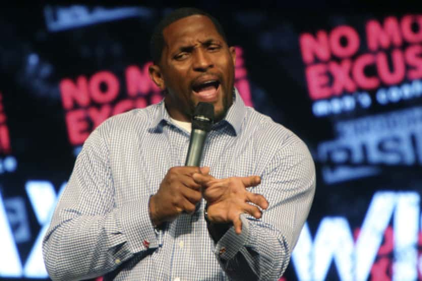 Former Baltimore Ravens linebacker Ray Lewis told the No More Excuses men's conference at...