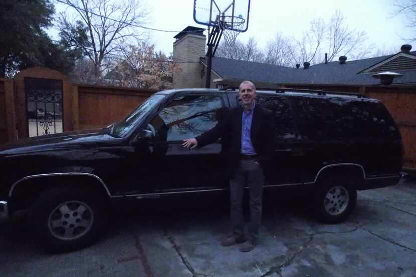 Columnist Kevin Sherrington stands in front of his 1995 Suburban. Sherrington retired the...