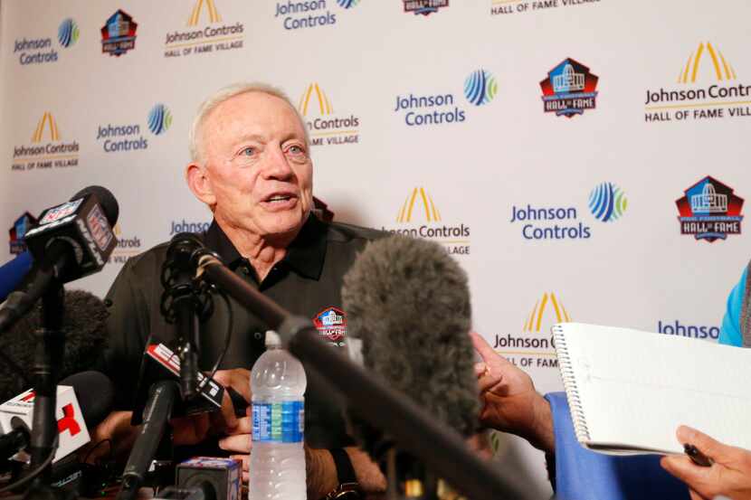 Pro Football Hall of Fame inductee Jerry Jones, owner of the Dallas Cowboys answers...