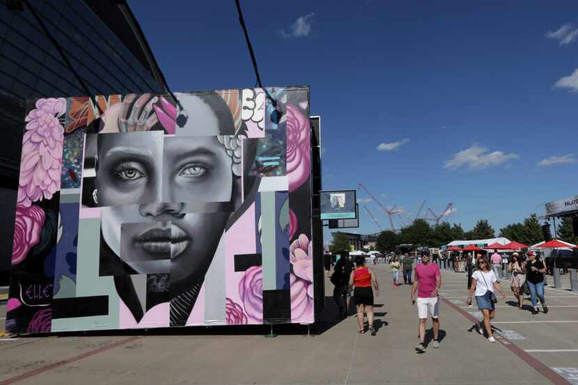In this file photo, art is on display during Kaaboo Texas at AT&T Stadium in Arlington on...