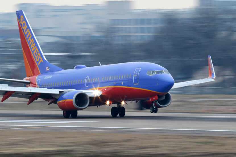  A Southwest spokeswoman said the co-pilot was checked by medics and was fine. (File...