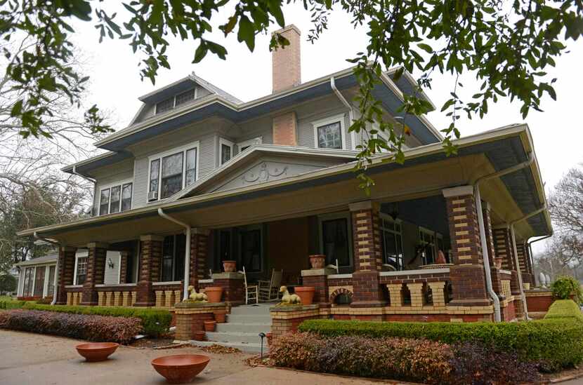
Winn Morton's historic home is in Lancaster. Morton is a longtime designer for the Texas...