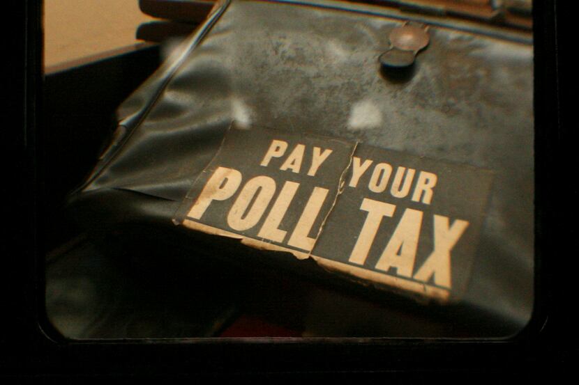 Civil rights activist Juanita Craft's poll tax purse was on display at her former home in...