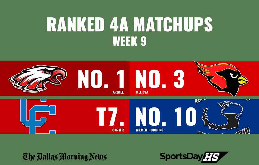 Ranked 4A matchups in Week 9.