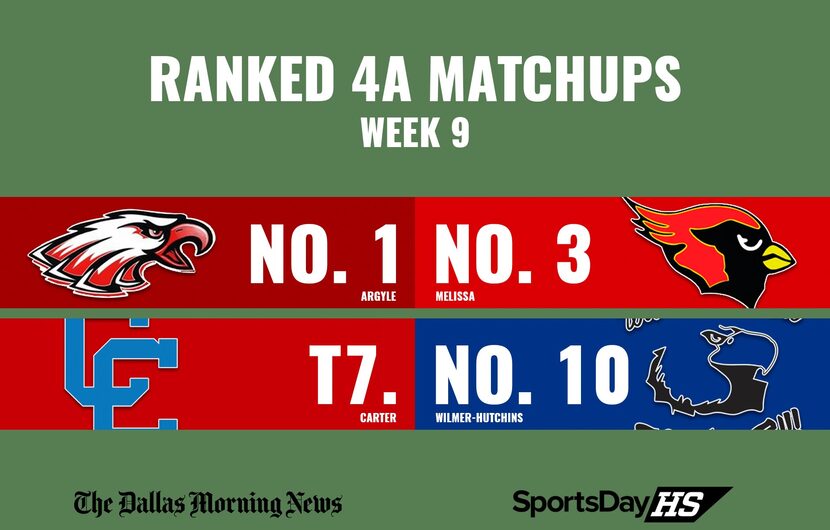 Ranked 4A matchups in Week 9.