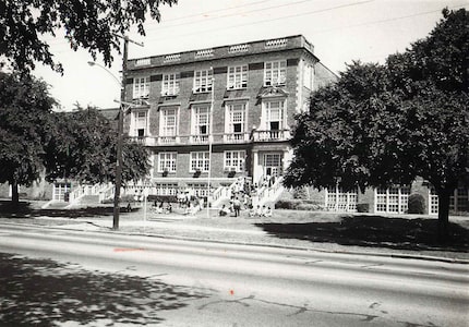 An undated photo of James Madison High School, previously named Forest Avenue High School.