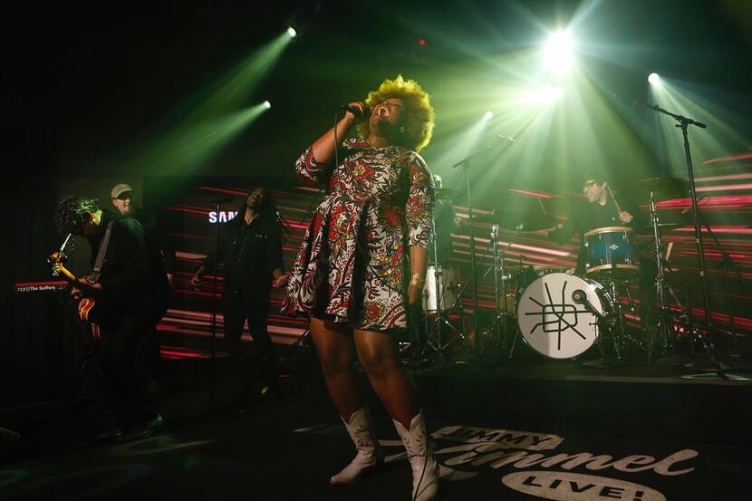 Houston band the Suffers performs on Jimmy Kimmel Live in March 2016.