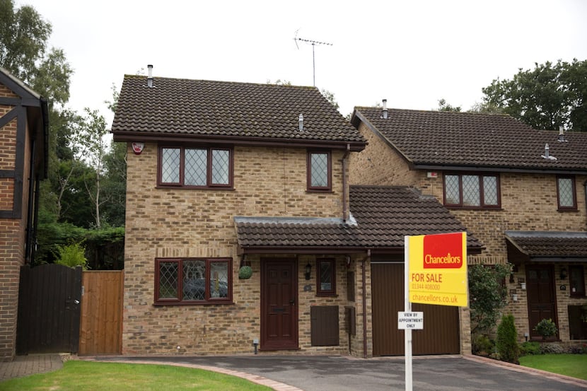 An exterior view shows the house for sale that starred onscreen as Harry Potter's childhood...