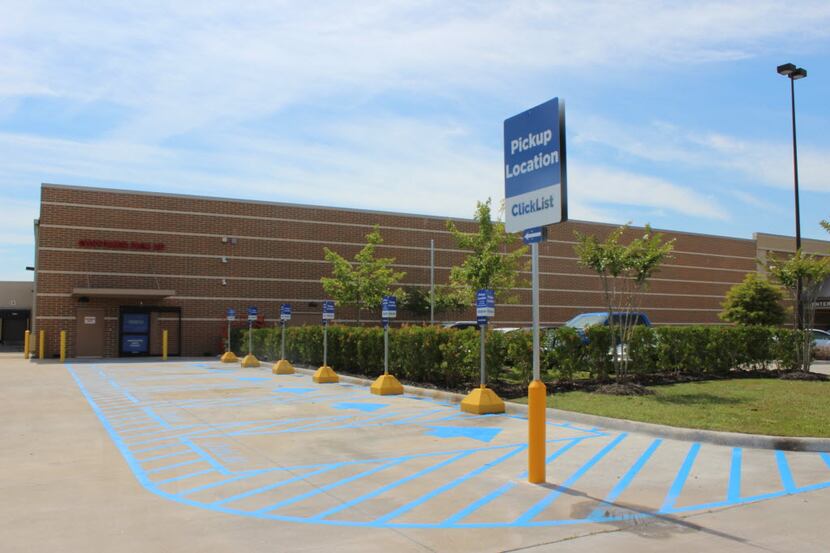 Designated parking spaces at Kroger stores for ClickList customers. Stores were modified...