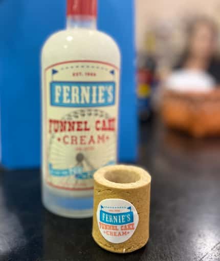 At the State Fair of Texas in 2023, Fernie's Funnel Cake Cream can be purchased in cookie...