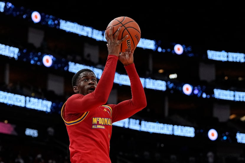 FILE - West guard V.J. Edgecombe scores during the second quarter of the McDonald's...