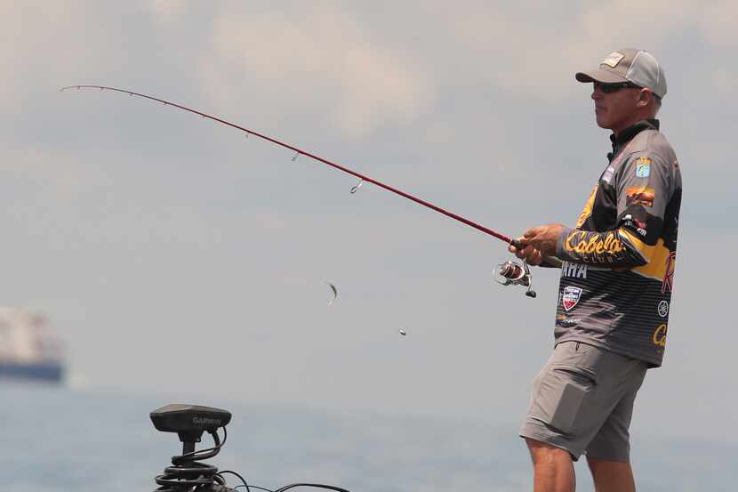 Texas bass pro Clark Wendlandt of Leander led the Elite Series Angler of the Year points...