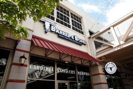 Exterior of Barrel & Bones Craft Bar and Smokehouse in Fort Worth  (Rose Baca/The Dallas...