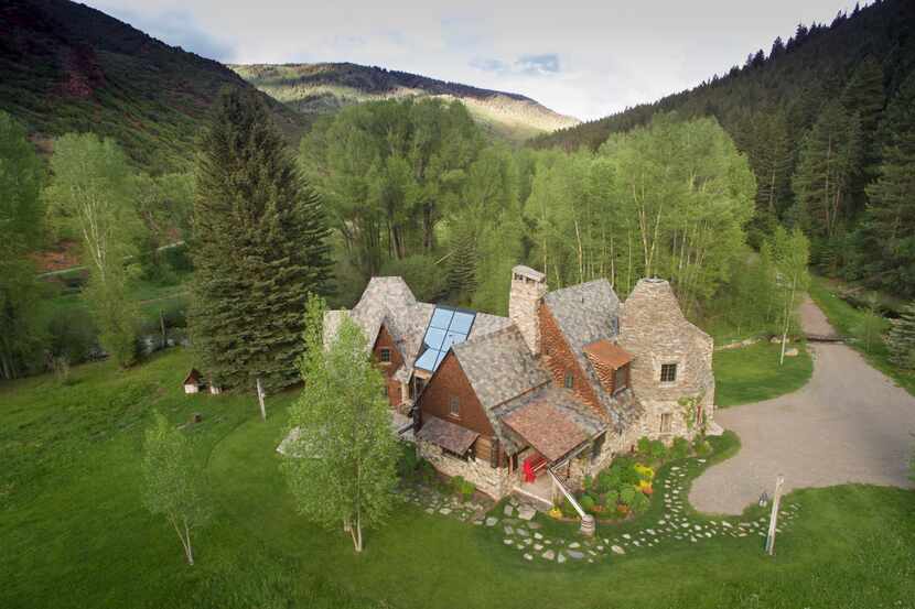 One of the six homes on a sprawling Colorado ranch that sold for nearly $13 million in...