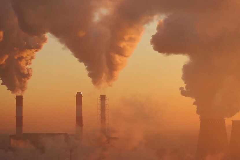 Smoke billows from coal plants in the National Geographic documentary, "From the Ashes."