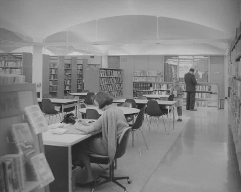 The Preston Royal library is shown in its early days.