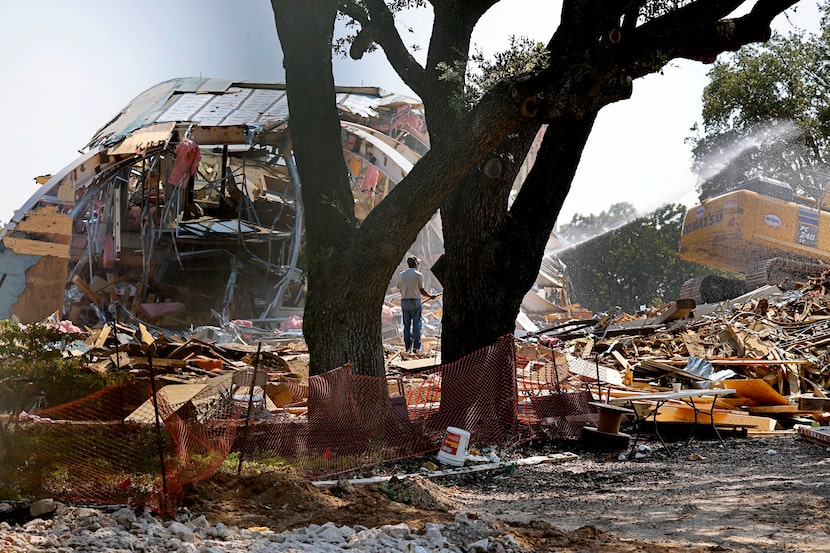 The house that was formerly owned by Dallas businessman Edwin L. Cox Sr. is seen Friday,...