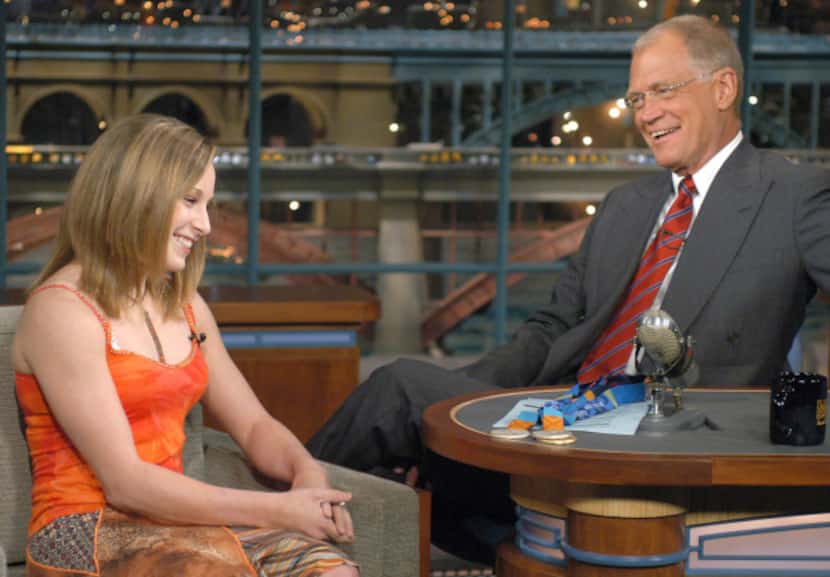 Carly Patterson made an appearance on The Late Show with David Letterman on Aug. 25, 2004,...