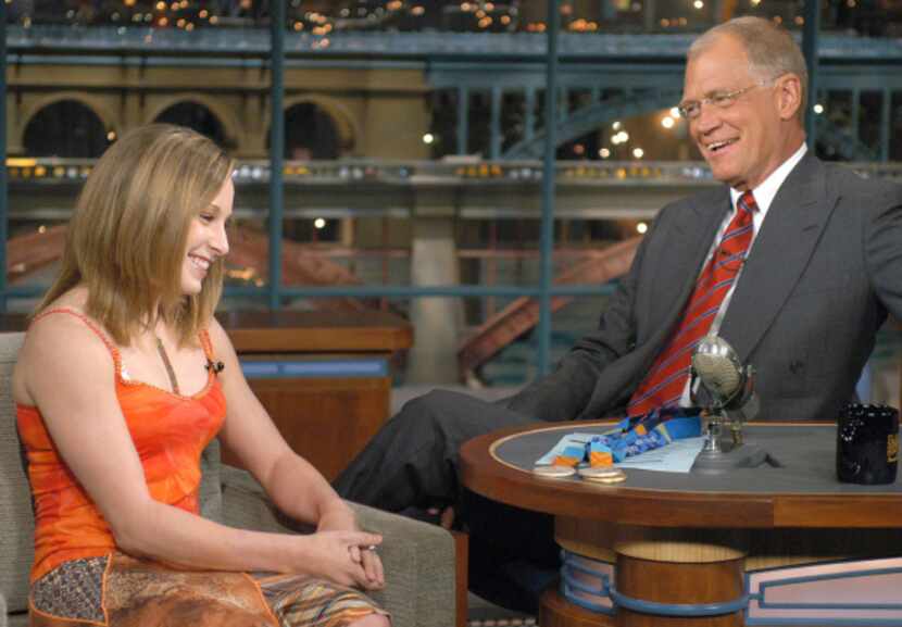 Carly Patterson made an appearance on The Late Show with David Letterman on Aug. 25, 2004,...