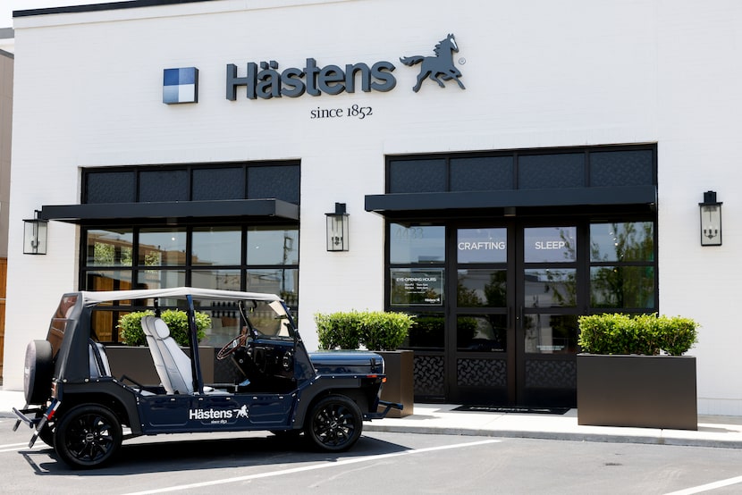 Hästens store on McKinney Avenue south of Knox Street in Dallas. 