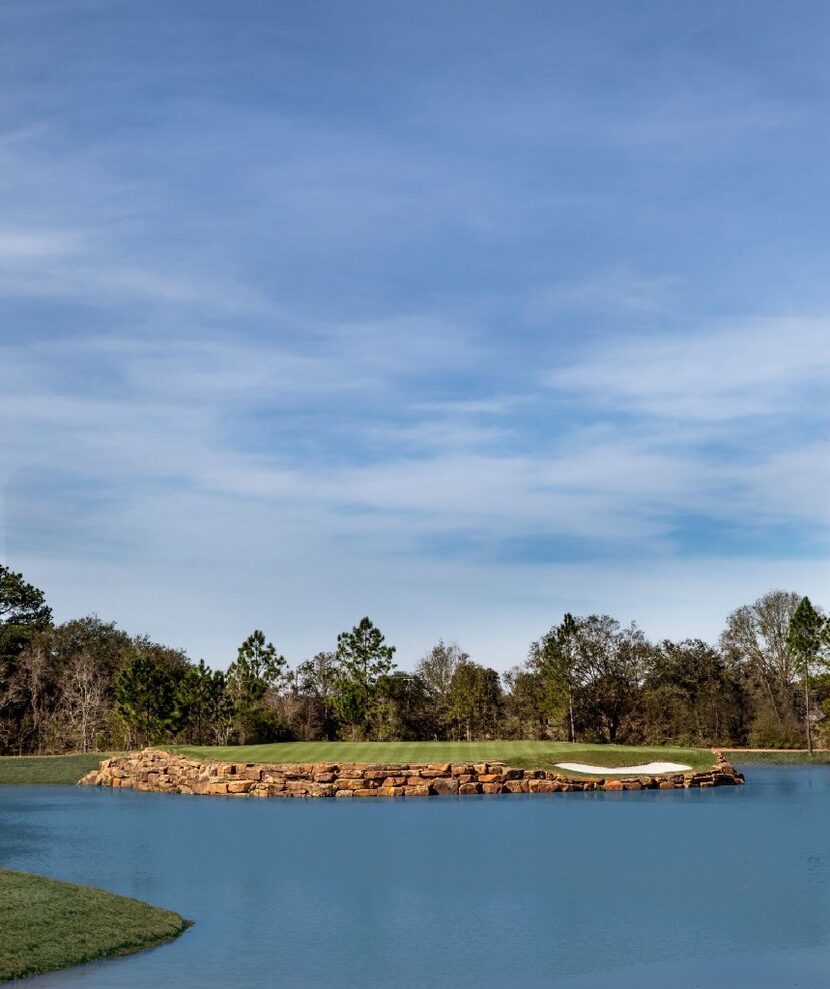 The par-3 fifth hole at The Clubs at Houston Oaks is only 145 yards from the tips, but it is...